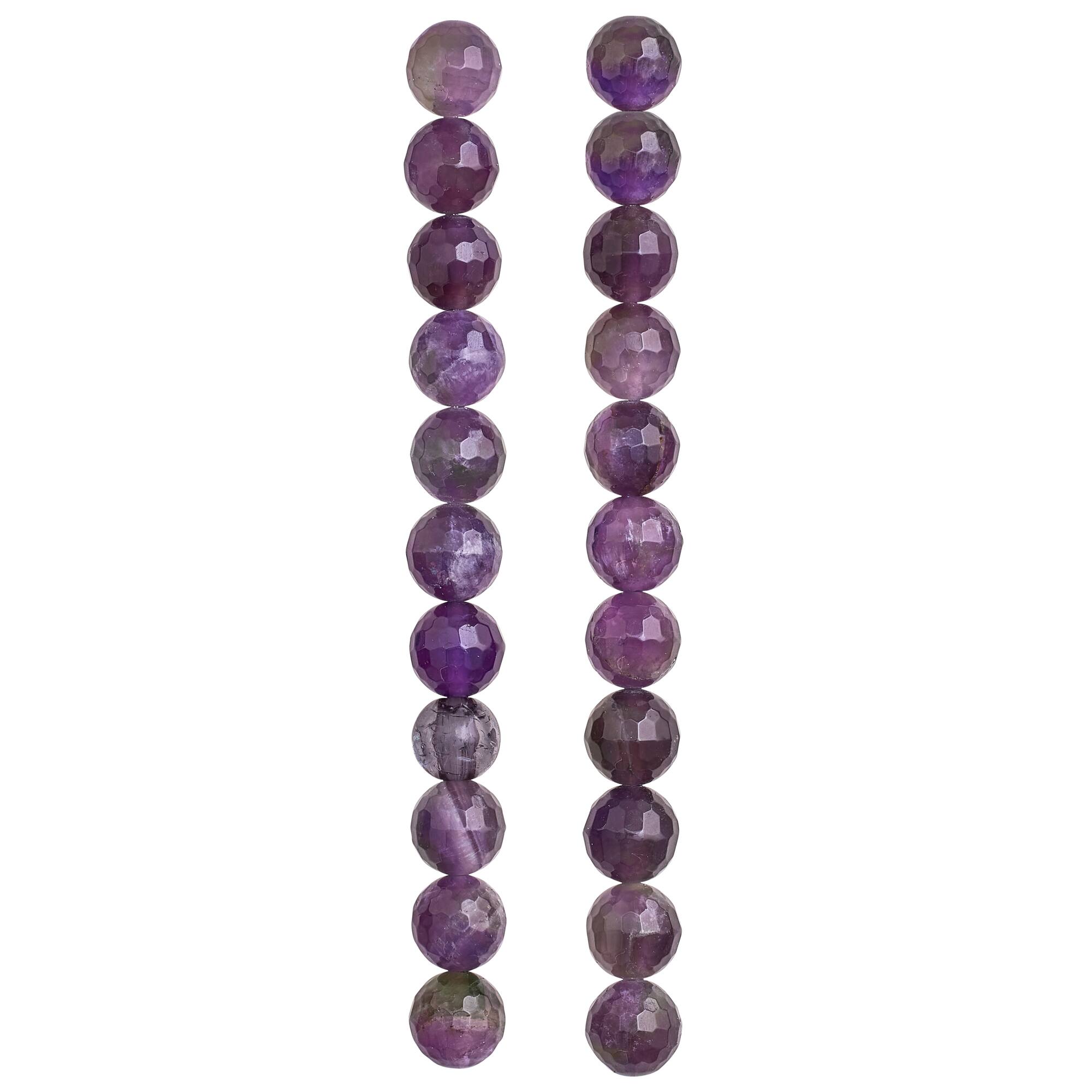 Faceted Amethyst Round Beads